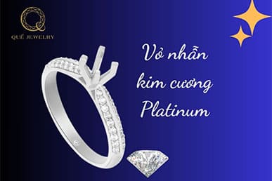 Khám Phá Sự Sang Trọng với Vỏ Nhẫn Kim Cương Platinum